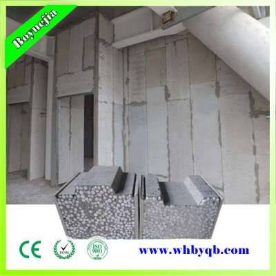 non-asbestos waterproof sandwich cement internal wall panels for prefab beach house